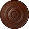 Ekena Millwork Floral Ceiling Medallion, Hand-Painted Burnished Mahogany Crackle, 23 1/2"OD x 2 3/4"P CM23FLBMC - alternate 1
